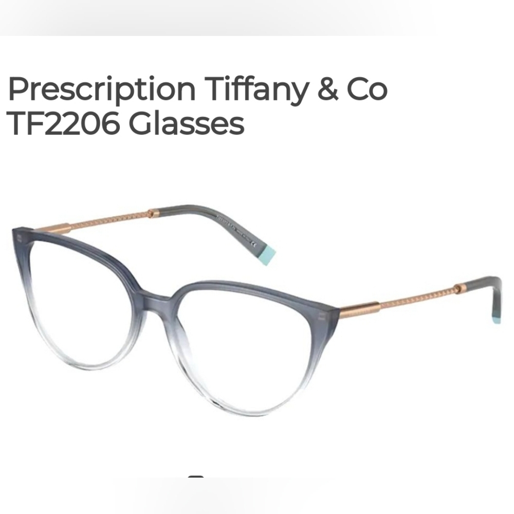 Tiffany & Co TF 2206 Cat Eye Perscription Frames Only Rubedo Ombre Luxury #104
